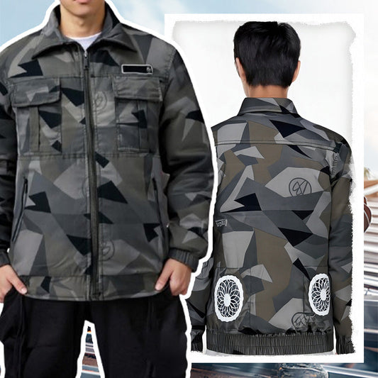 Rechargeable Cooling Jacket with Dual Fans