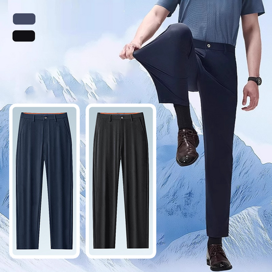 Men's Ice Feel Soft Stretch Suit Pants