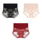 Women's Breathable High Waist Seamless Lace Panties