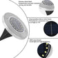 🔥Stainless steel solar-powered ground light with 8 LED bulbs