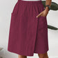 ⏳LAST DAY SALE 60% OFF !!📢Women's Casual Elastic Waist Wrap Skort