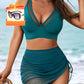 🥳2026 HOT SALE🥳💞50K+ SOLD!👵🏖️ 50% OFF! High Waisted Bikini Set with Swim Skirt – Gentle tummy control, flattering skirt coverage. Feel confident & comfortable by the water. 🌊🌸