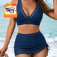 🥳2026 HOT SALE🥳💞50K+ SOLD!👵🏖️ 50% OFF! High Waisted Bikini Set with Swim Skirt – Gentle tummy control, flattering skirt coverage. Feel confident & comfortable by the water. 🌊🌸