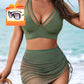 🥳2026 HOT SALE🥳💞50K+ SOLD!👵🏖️ 50% OFF! High Waisted Bikini Set with Swim Skirt – Gentle tummy control, flattering skirt coverage. Feel confident & comfortable by the water. 🌊🌸