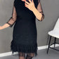 ⏳Limited-time 49% off⏰Women's Round neck dresses with plain rhinestones👗