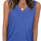 💖LAST DAY SALE: ￡14.99!!🏆Flash Sale🔥Women's Sleeveless V-Neck Slimming Loose Fit Casual Tank Top🎽