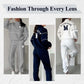 💥NEW HOT SALES - 50% OFF🔥Women's Casual Letter M Long Sleeve Two Piece Set(Fabric upgrade-Upgrade without price increase)