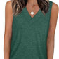 💖LAST DAY SALE: ￡14.99!!🏆Flash Sale🔥Women's Sleeveless V-Neck Slimming Loose Fit Casual Tank Top🎽