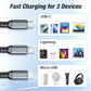⚡Transparent Luminous Super Fast Charging 3-in-1 Data Cable