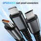 ⚡Transparent Luminous Super Fast Charging 3-in-1 Data Cable