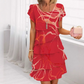 📢📢63% OFF !!!⏰Women's Elegant Fashion Ruffle Dress