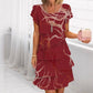 📢📢63% OFF !!!⏰Women's Elegant Fashion Ruffle Dress
