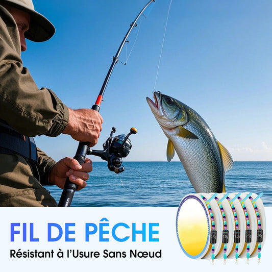 Wear-Resistant Knotless Fishing Line