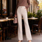Women's High-Waisted Slim-Fit Slightly Flared Pants
