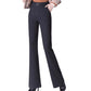 Women's High-Waisted Slim-Fit Slightly Flared Pants