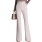 Women's High-Waisted Slim-Fit Slightly Flared Pants
