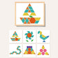 Wooden Magnetic Pattern Block Puzzle Set