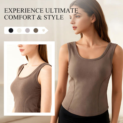 Comfort-Fit Graphene Thermal Tank Top Bra