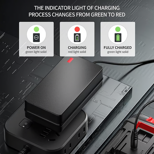 Universal High-Efficiency Lithium Battery Charger Adapter