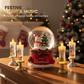 Christmas Crystal Snow Globe with LED Light