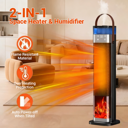 🔥30 days no reason refund🔥2-in-1 Space Heater & Humidifier