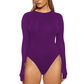 Women's Stretch Long Sleeve Crew Neck Bodysuit
