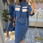 🎁2026 New Arrivals 50% OFF💥Women's Stand Collar Jacket & Dress Set