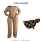 😌 Effortless Lounge Luxe | Long Sleeve Top & Pants Set | All-Day Comfort Combo ✨【Free Shipping】