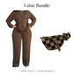 😌 Effortless Lounge Luxe | Long Sleeve Top & Pants Set | All-Day Comfort Combo ✨【Free Shipping】