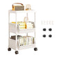 ⏳Limited-time 50% off⏰Multi-Tier Rolling Storage Cart for Narrow Spaces – Space-Saving Design, Smooth Rolling Wheels, Easy Assembly & Sturdy 🗄️