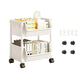 ⏳Limited-time 50% off⏰Multi-Tier Rolling Storage Cart for Narrow Spaces – Space-Saving Design, Smooth Rolling Wheels, Easy Assembly & Sturdy 🗄️