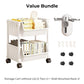 ⏳Limited-time 50% off⏰Multi-Tier Rolling Storage Cart for Narrow Spaces – Space-Saving Design, Smooth Rolling Wheels, Easy Assembly & Sturdy 🗄️
