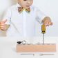 📢📢50%  OFF !!!⏰Montessori Wooden Screw Driver Board Toy