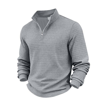🤩49% Off!!👕Men's Quarter-Zip Jacquard Pullover Sweatshirt🌟