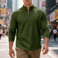 🤩49% Off!!👕Men's Quarter-Zip Jacquard Pullover Sweatshirt🌟