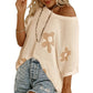 Women's Floral Jacquard Beach Cover-Up