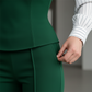 🎁New arrival 50% OFF💥Women's Elegant Striped V-Neck Blouse & Wide-Leg Trouser Set