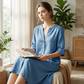 🎁Free Gift With Purchase 🎁 Women's Casual V-Neck Linen Shirt Dress