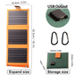 🥳2026 HOT SALE🥳💞50K+ SOLD!⚡🌿 50% OFF! Portable Solar Charger – 10W, foldable & water‑resistant. Carabiners included. Keep your devices powered during walks or trips. No outlet needed. 🧗‍♂️✅