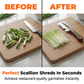 🔥LIMITED TIME 50% OFF! 🥒 3-in-1 Scallion Shredder & Peeler – Fast, Efficient & Must-Have Kitchen Tool ✨🍴