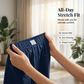 ⏳LAST DAY SALE 60% OFF !!📢Women's Casual Elastic Waist Wrap Skort