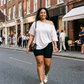 Women's Casual Off-Shoulder Oversized T-Shirt