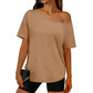 Women's Casual Off-Shoulder Oversized T-Shirt