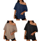 Women's Casual Off-Shoulder Oversized T-Shirt