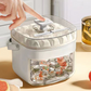 Compact Double Layer Ice Cube Tray with Lid Handle