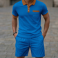 🥳2026 HOT SALE 💞Summer Casual Waffle Knit 2-Piece Set for Men