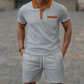🥳2026 HOT SALE 💞Summer Casual Waffle Knit 2-Piece Set for Men